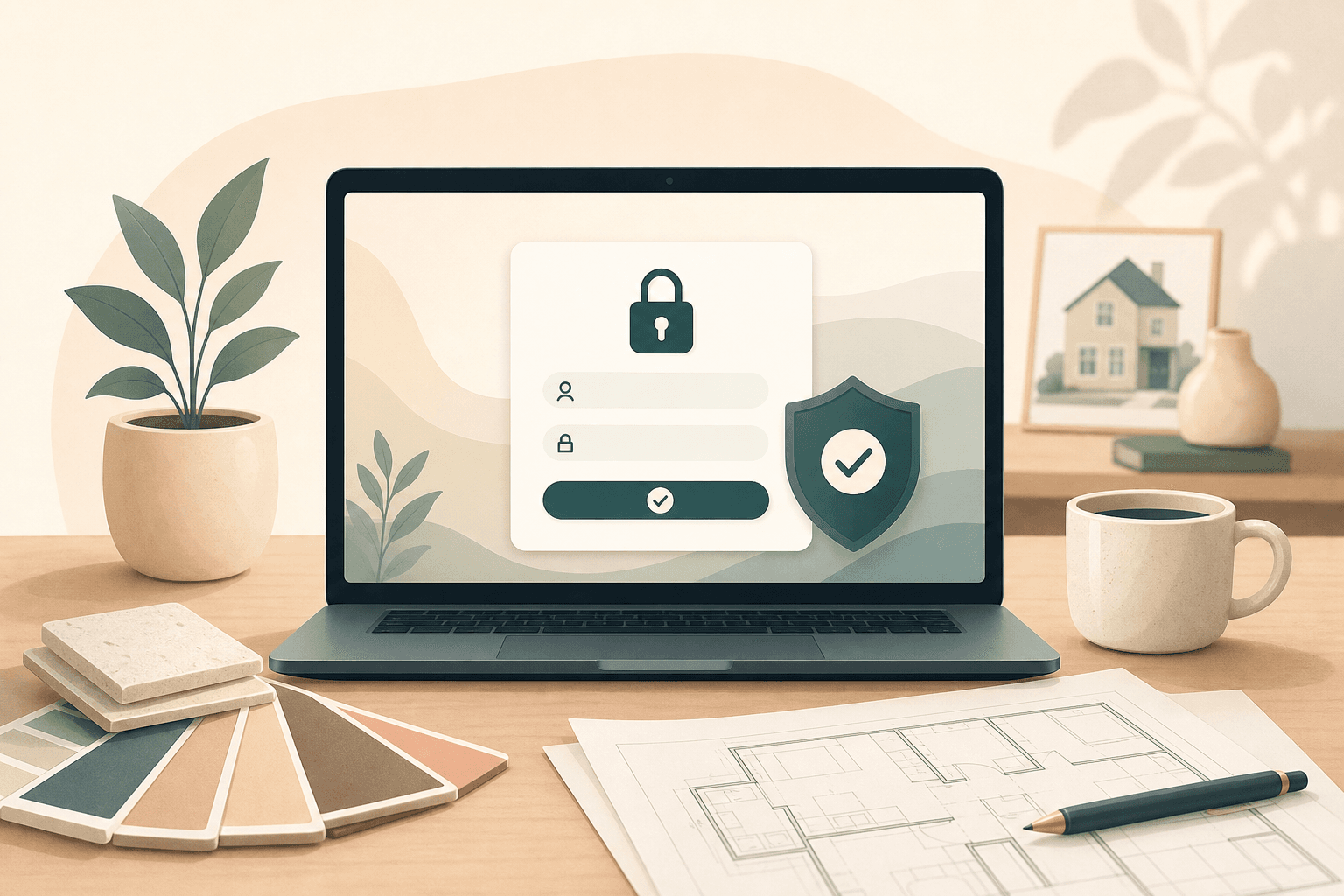 Secure SafeBilled sign-in for project and payment details.